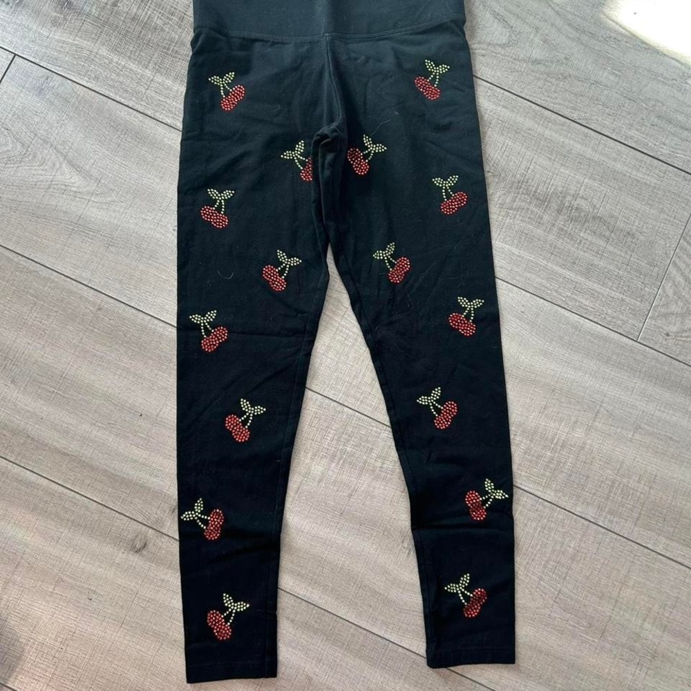 PINK Victoria's Secret Cherry Rhinestone Yoga‎ Leggings Y2K